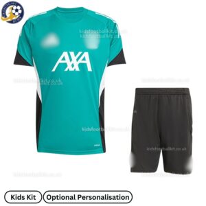 Lvr^_^pooI Training Men & Kids Football Kit 202526 - Green - front view